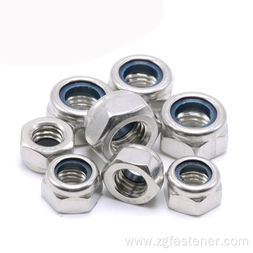 Carbon steel DIN985 Nylon insert lock nut